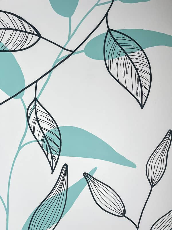 sianali fresque murale chambre vegetale detail 3